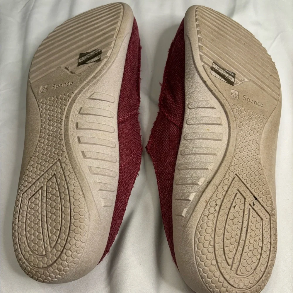 Spenco Shoes Womens 12 B Siesta Prana Mule Pink Canvas Casual Comfort Closed Toe - Picture 7 of 10